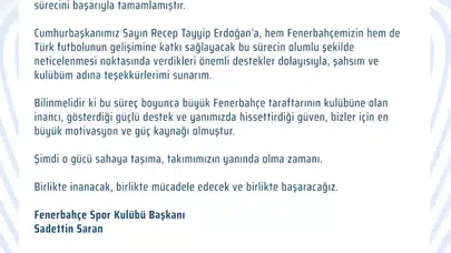 Saadettin Saran Erdoğan'a neden teşekkür etti, Kante transferi gerçekleşti mi, Saran ne açıklaması yaptı?