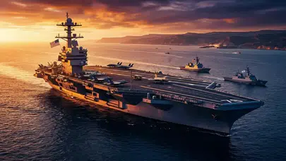 USS Gerald R. Ford Bölgeye Demir Attı! Doğu Akdeniz’de Dengeler Değişiyor