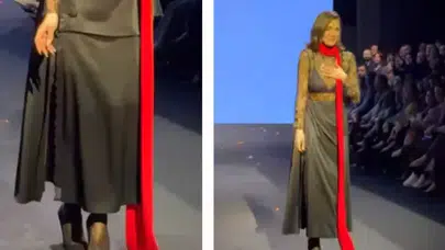 Özge Ulusoy Podyumda Düştü mü, Defilede Ayakkabısı Mı Çıktı?