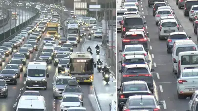 Pazartesi Çilesi Geri Döndü! İstanbul'da Yollar Kilitlendi,Trafik Yüzde 80’e Dayandı