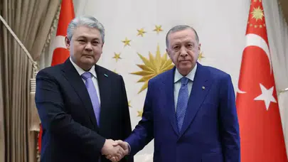 Erdoğan-Koşerbayev görüşmesi Cumhurbaşkanlığı Külliyesi’nde gerçekleşti
