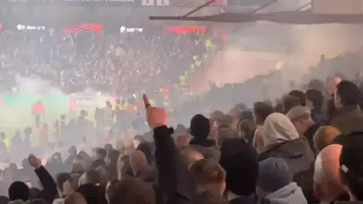 İngiltere’de Olay Tezahürat! Fenerbahçe Maçına Tribün Damgası