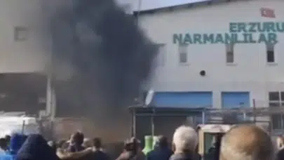 Bursa'da iş yeri alev alev! Halk film sahnesi izler gibi seyretti