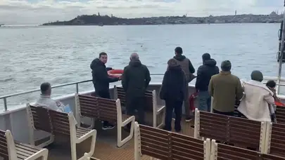 İstanbul Boğazı’nda korku dolu anlar! Vapurdan denize atladı