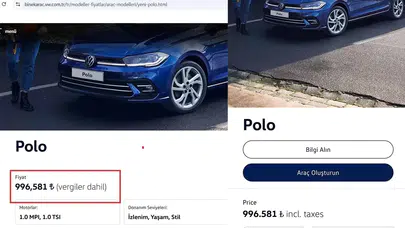 Volkswagen fiyat hatası mı yaptı, 2025 model Polo neden 996 bin TL’ye düştü?