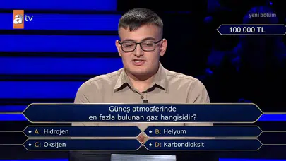 Güneş atmosferinde en fazla bulunan gaz hangisi? Hidrojen mi, Helyum mu, Oksijen mi, Karbondioksit mi?