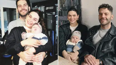 Beste Kökdemir ve Fazlı Erdinç Çatak Aile Pozu Paylaştı! Minik Kai Güneş'in Yüzü Takipçileri Büyüledi!