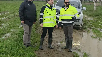 Gazeteci habere gitti, felaketi yaşadı... Başkan yardımına koştu!