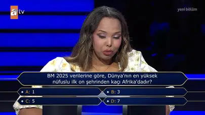 BM 2025’e göre en kalabalık 10 şehirden kaçı Afrika’da? 1 mi, 3 mü, 5 mi, 7 mi?