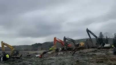 Sakarya’da arazi aracı bataklığa saplandı! İş makineleri de peşinden battı