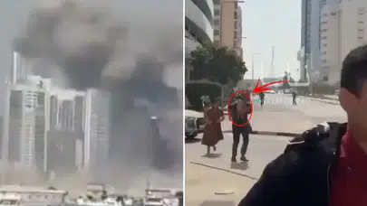 Abu Dabi’de Patlama! Halk Çocuklarını Kucaklayıp Sığınaklara Koştu