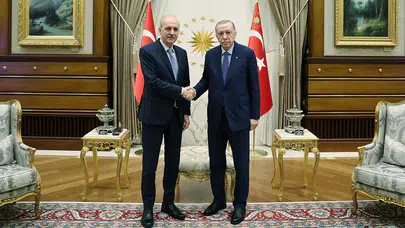 Dolmabahçe’de kritik kabul! Erdoğan ve Kurtulmuş bir araya geldi