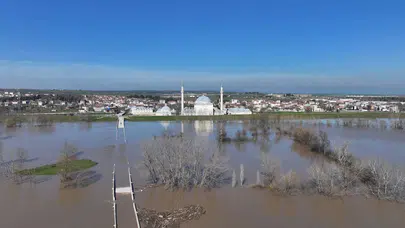 Edirne’de Nehirler Kritik Seviyede! Meriç Kırmızı Alarmda