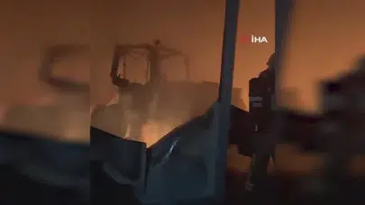 Karanlık gecede alevler, sabahında enkaz... Her şey kül oldu, emek havaya savruldu!
