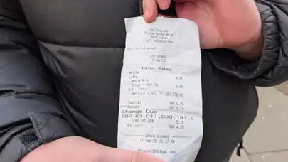 10 Sterlinle Gitti, 63 Katrilyonla Çıktı! Kasadaki Rakam Herkesi Şoke Etti