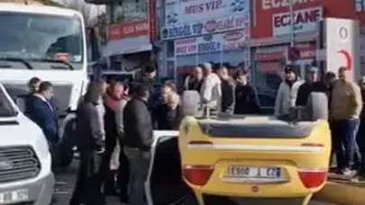Elazığ’da feci çarpışma! Taksi sürücüsü beton mikseriyle çarpıştı