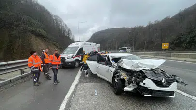 Bolu Dağı Tüneli’nde kaza 4 yaralı