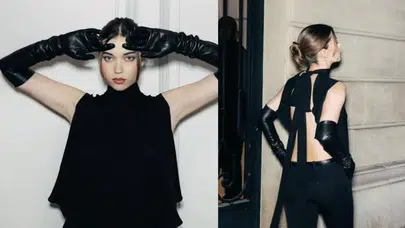 A.B.İ Dizisinin Çağla’sı Afra Saraçoğlu Paris’te Moda Haftasına Katıldı!