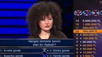 Kim Milyoner Olmak İster’de O Soru Herkesi Düşündürdü! Yarışmacı 300 Bin TL ile Ayrıldı