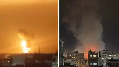 İsrail İran'a en büyük saldırı! 4 şehir aynı anda bombalandı! Tahran elektrik yok