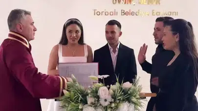 İzmir Torbalı’da nikah şakası krize dönüştü! Memur masayı terk etti