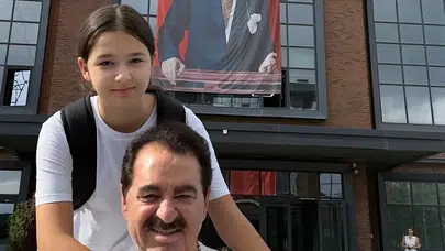 İbrahim Tatlıses gururla paylaştı! 12 yaşındaki kızı Elif Ada 1.80 oldu
