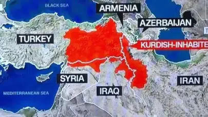 CNN'den bölücü harita skandalı! Türkiye'yi böldüler, Cumhurbaşkanlığı tepki gösterdi