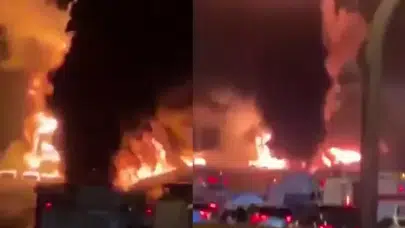 Suudi Arabistan’da Patlama ve Yangın Sonrası Trump’tan Misilleme