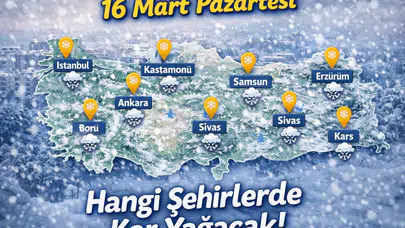 Meteoroloji’den Kritik Pazartesi Uyarısı: Ardahan’dan Hakkari’ye Kar Alarmı