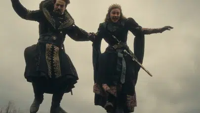 Kuruluş Orhan’da geceye damga vuran sahne: Orhan Bey ve Asporça uçurumdan atladı