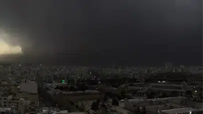 Tahran’da Şok Görüntüler! Patlamaların Ardından Gökyüzünden Petrol Yağdı