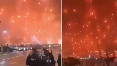 İran’ın Misilleme Füzeleri Yağmur Gibi Yağdı, Halk Panik İçinde Sığınaklara Koştu