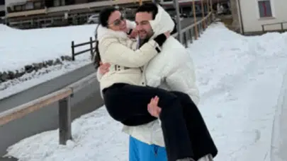 Ünlü Çiftten Samimi Kare! Esra Bilgiç ve Faruk Sabancı Konuşuluyor