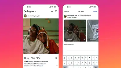 Instagram’dan Beklenen Hamle! Paylaşımlarda Sıralama Artık Değiştirilebiliyor