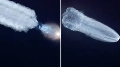 Gökyüzü Denizanasına Döndü! Çin’in Tianzhou-9 Fırlatması Büyüledi