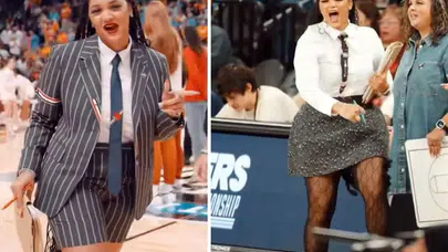 Texas Kadın Basketbol Koçu Dikkat Çekti! Enerjik Tavırları ve Kıyafet Seçimi Gündem Yarattı!