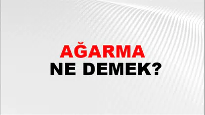 Dilimizde ağarma kelimesi bakın hangi değişimi ifade ediyor!