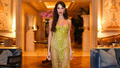 Hollywood gecesinde Türk yıldız: Dilan Çiçek Deniz dikkat çekti!