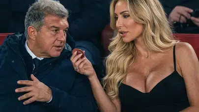 Barcelona 7 Golle Coştu, Laporta’nın Yanındaki Gizemli Kadın Herkesi Şaşırttı