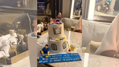 Kadir Ezildi’nin doğum günü pastası ele verdi! Hamilelik iddiaları güçlendi