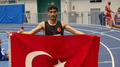 İspanya’da büyük başarı! Mehmet Emin Eğilmez dünya salon atletizm şampiyonu oldu