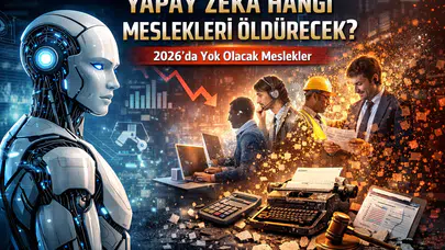 YAPAY ZEKA HANGİ MESLEKLERİ ÖLDÜRECEK? 2026’da Yok Olacak Meslekler ve Risk Altındaki İşler Neler?