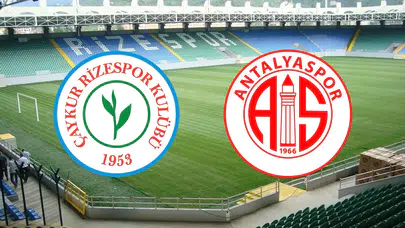 RİZESPOR ANTALYASPOR CANLI İZLEME EKRANI! Maç şifresiz mi, saat kaçta, hangi kanalda?