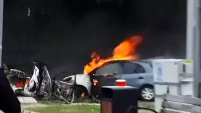 Tel Aviv’e Düşen İran Füzesi Ortalığı Cehenneme Çevirdi