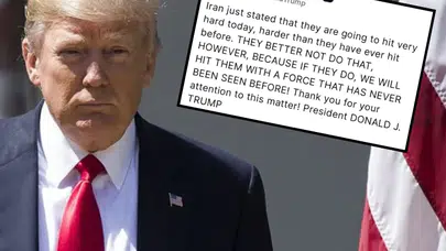 Trump İran’ı uyardı: 'Hiç görülmemiş güçle karşılık veririz'