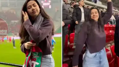 Gündemden Düşmüyor! Hemşire İkra’nın Tribün Görüntüleri Paylaşım Rekoru Kırdı