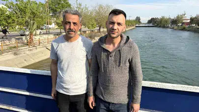 Kanala düşen arkadaşının çığlıklarına mahalle sakini yetişti!