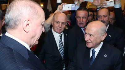 Cumhurbaşkanı Erdoğan, MHP lideri Bahçeli ile bir araya geldi