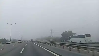 İstanbul beyaza büründü: 10 ilçede hayat durdu, işte o sisten ilk görüntüler!