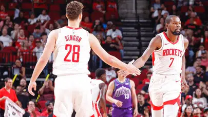 Yok böyle maç! Alperen Şengün ve Kevin Durant el ele verdi, Warriors'ı devirdi